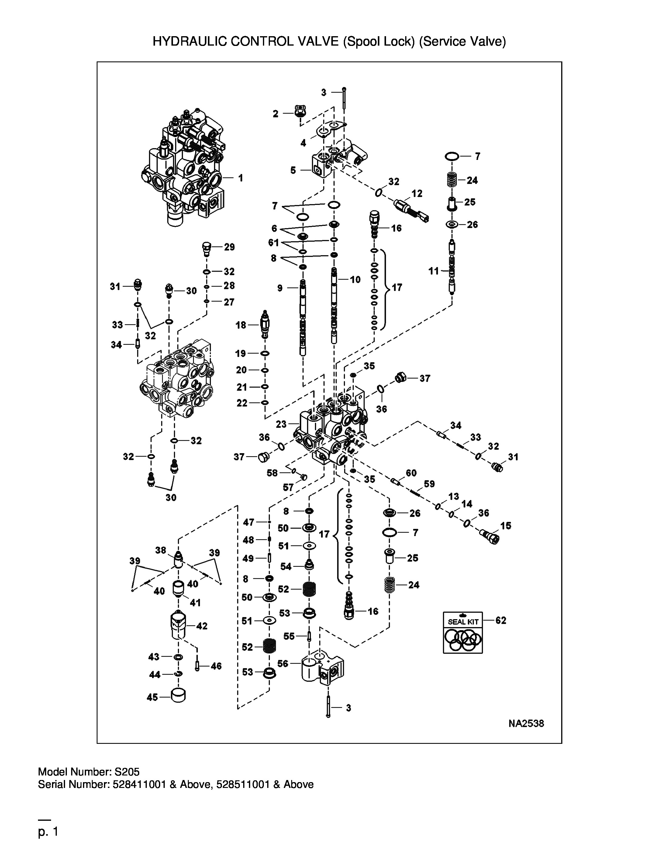 nomenclature distributeur hydraulique minipelle